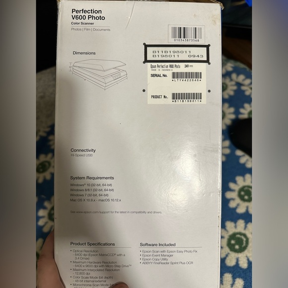 Epson Perfection V600 Color Photo, Image, Film, Negative & Document Scanner - Picture 5 of 5